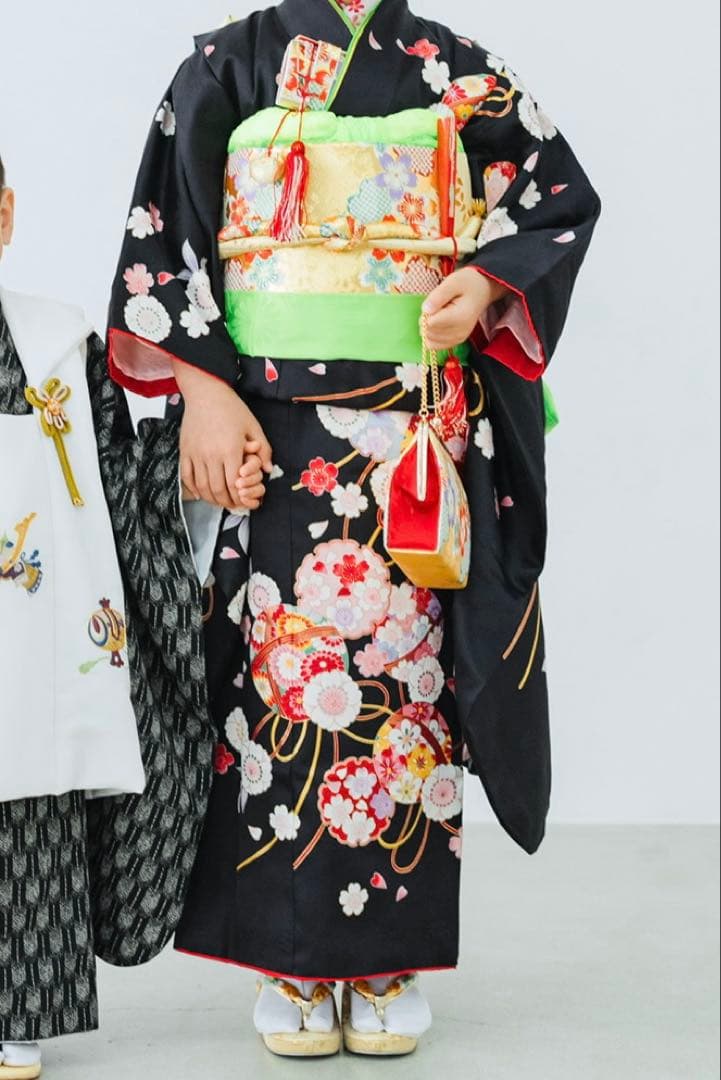 七五三　7歳用着物　フルセット　[正絹]