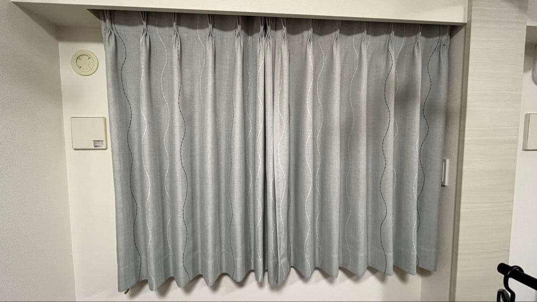 UNICO ウニコ　TUUVAドレープカーテン　同柄　2サイズセット　遮光