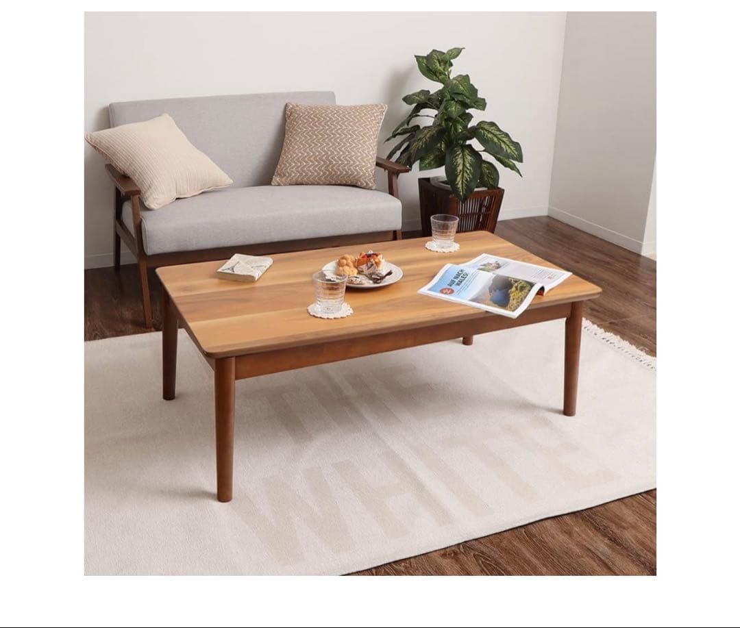 ウォールナット こたつハイテーブル