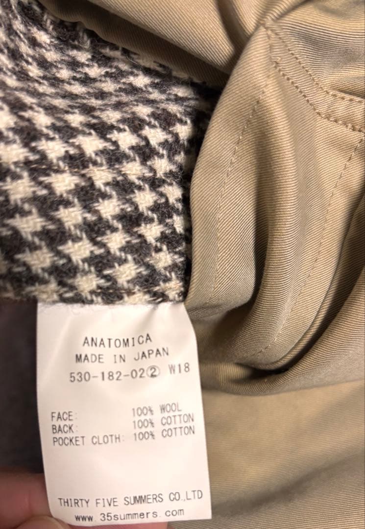 ANATOMICA/SINGLE RAGLAN Ⅱ S-P GABARDINE