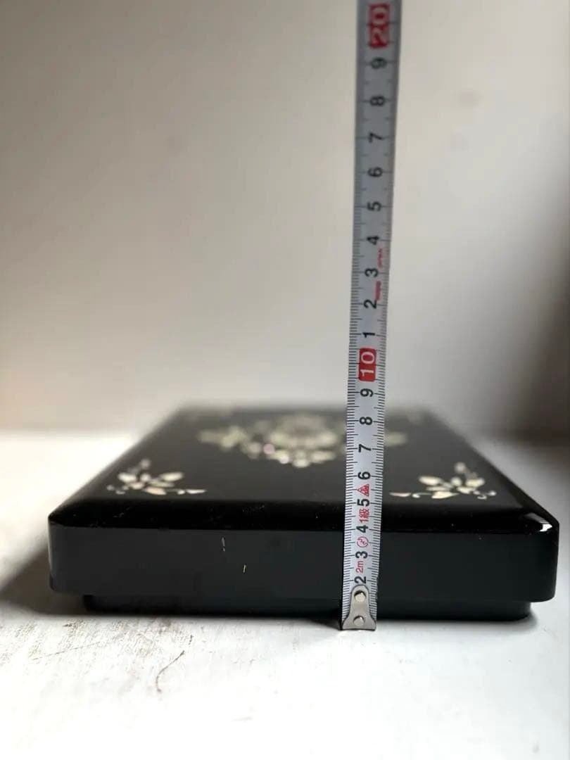 884 未使用 高岡漆器 螺鈿細工の硯箱 書道 硯 水滴 文箱 伝統工芸品