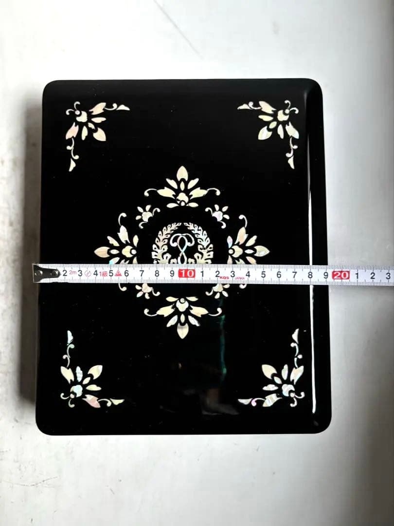 884 未使用 高岡漆器 螺鈿細工の硯箱 書道 硯 水滴 文箱 伝統工芸品