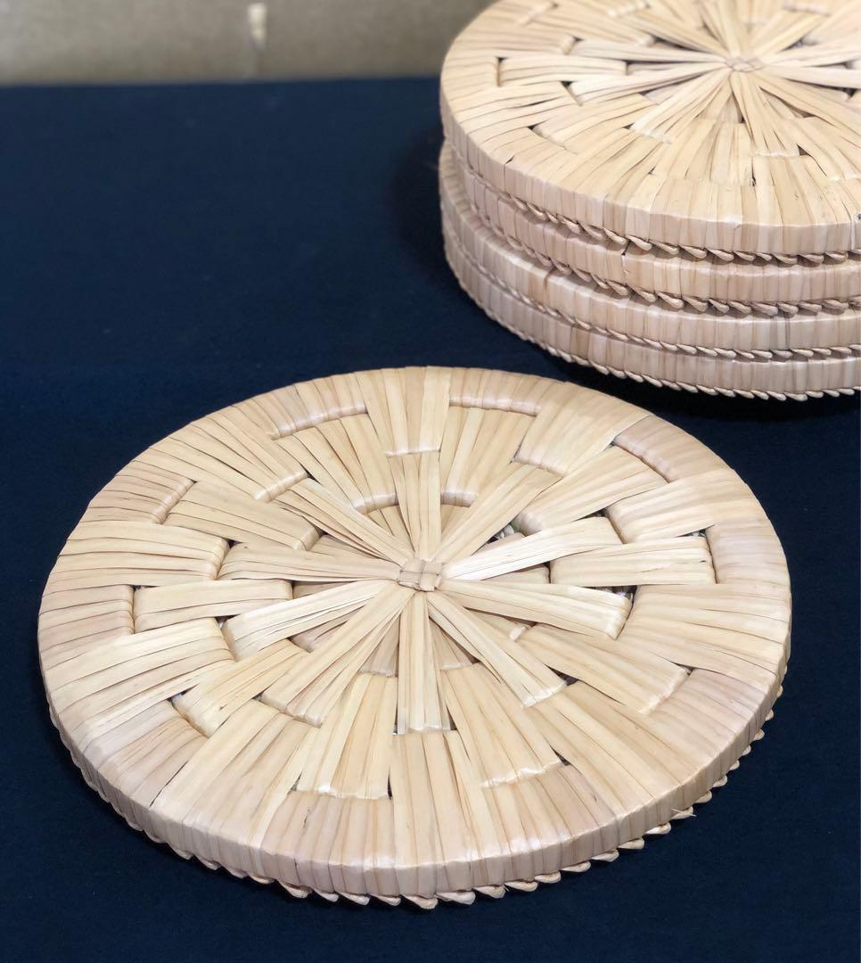 《R》茶道具 露地円座5枚組 円座 座布団 茶事 元箱　260212け2