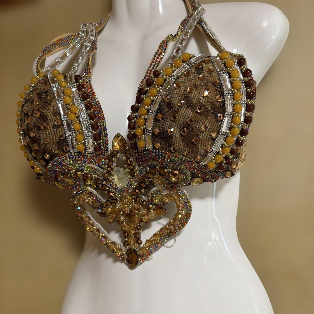 ベリーダンス用ビーズブラトップEgypt style