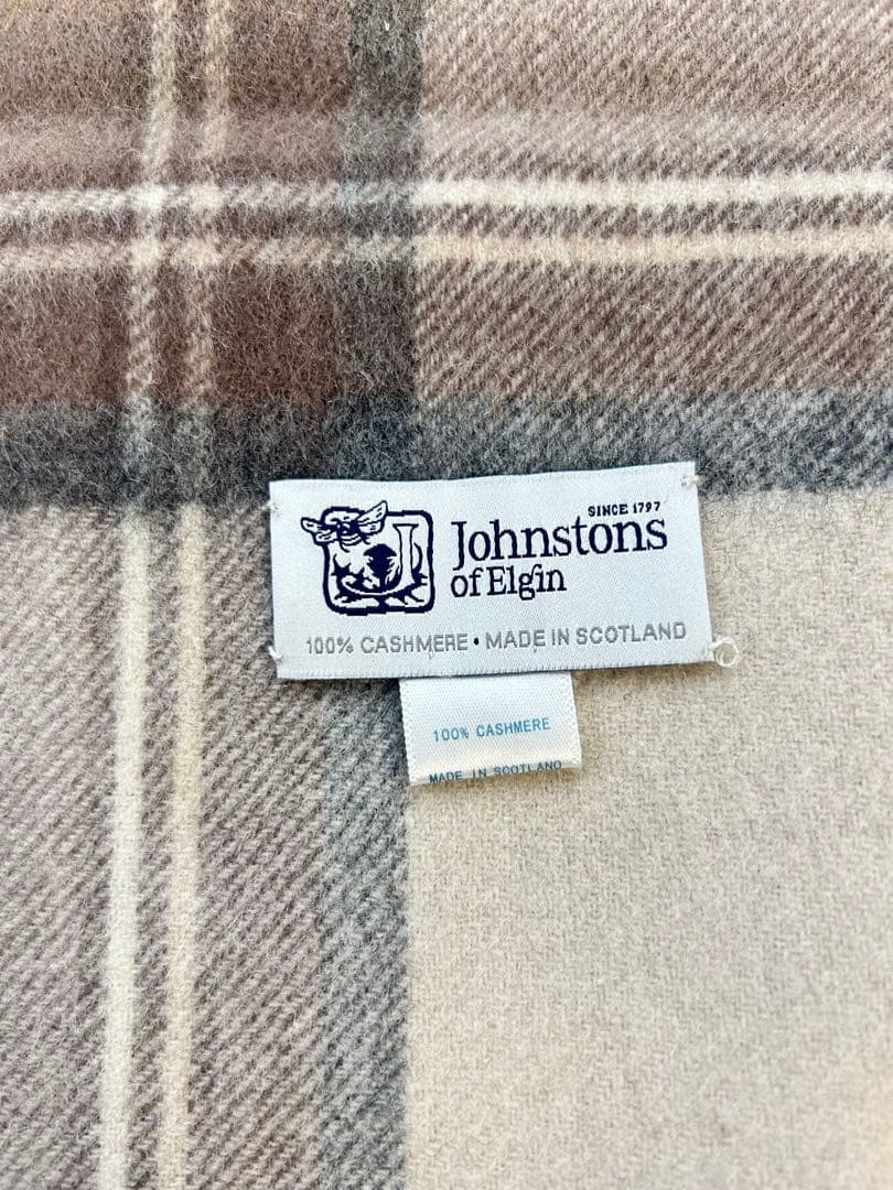 Johnstons of Elgin カシミヤ　大判ストール 正規品