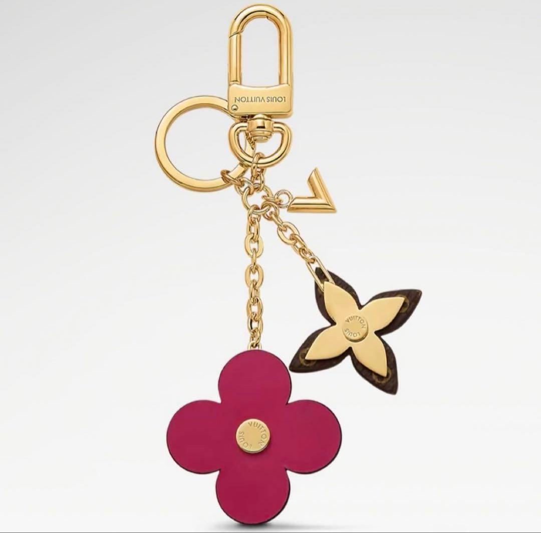 LOUIS VUITTON キーホルダー ポルト クレ ブルーミング フラワー