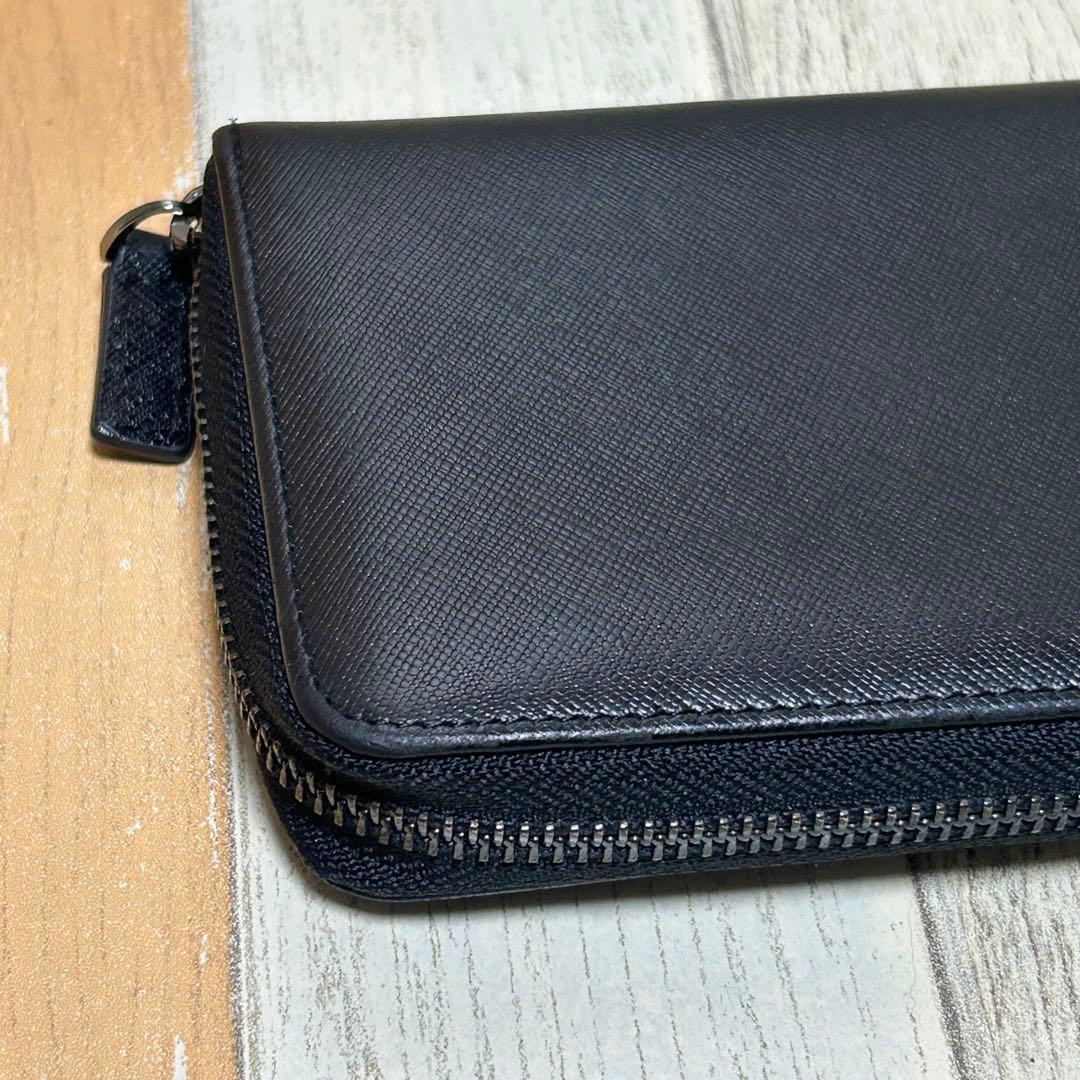 【BLVCK PARIS】ブラックパリ　長財布　ブラック　レザー　ロゴ