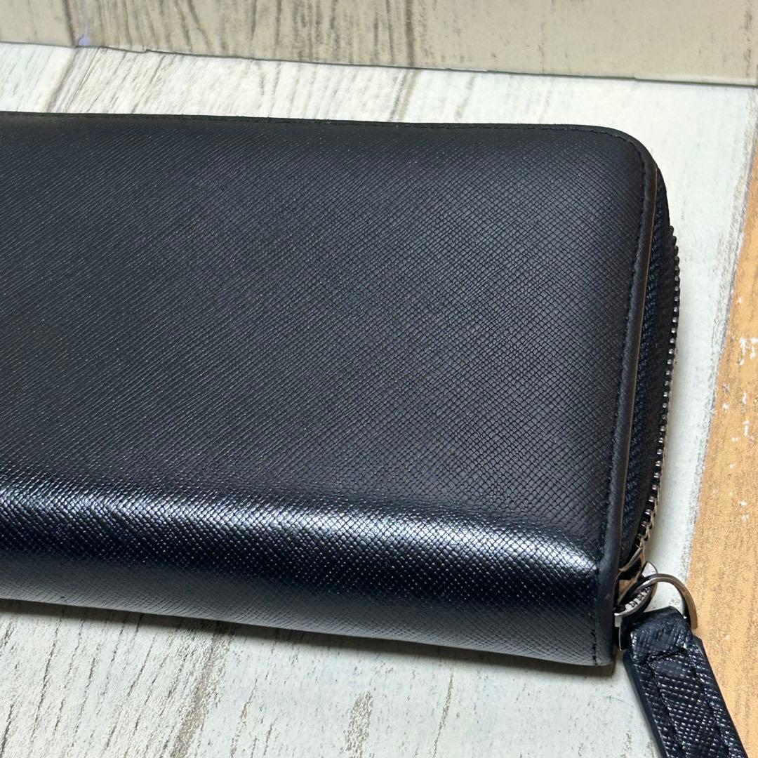 【BLVCK PARIS】ブラックパリ　長財布　ブラック　レザー　ロゴ