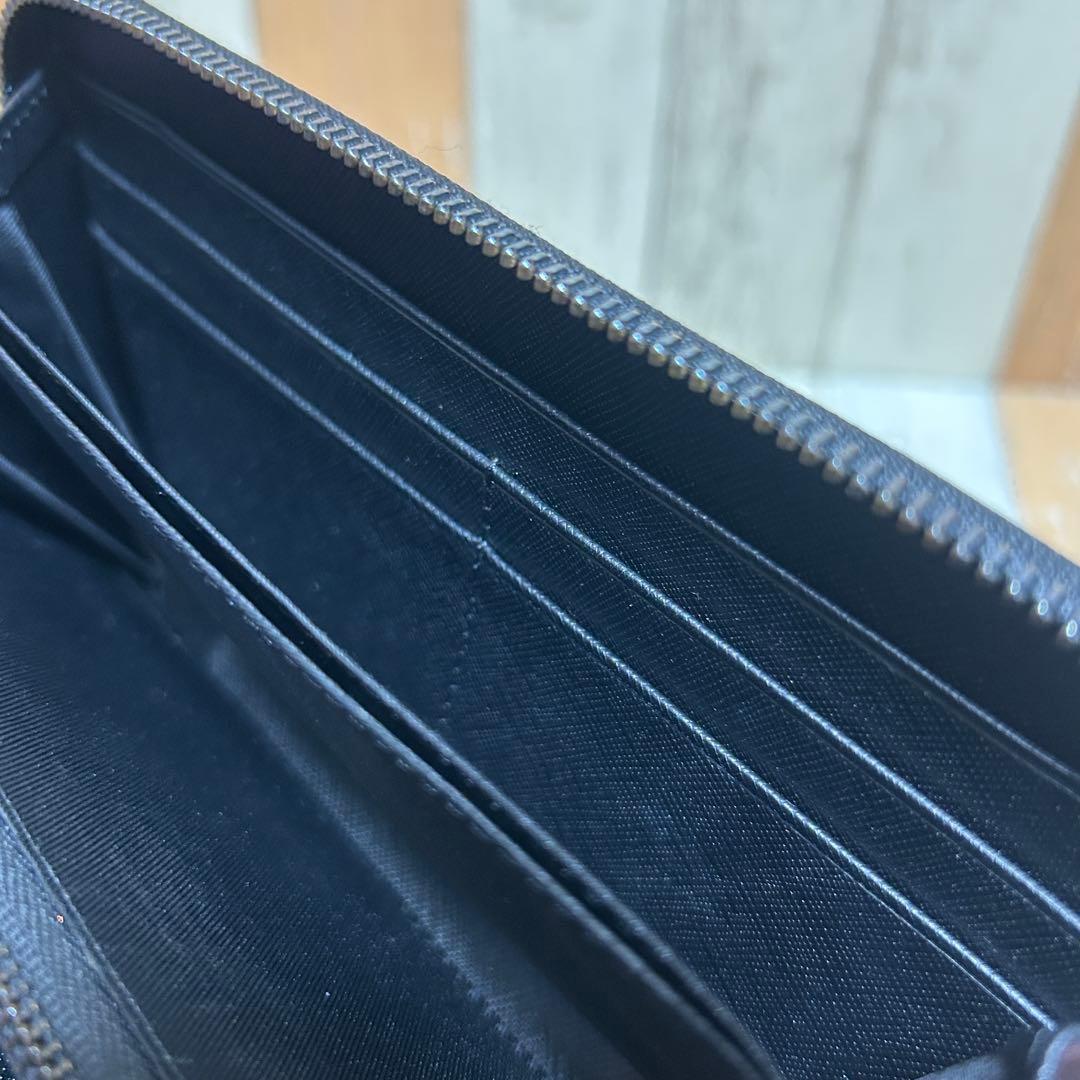 【BLVCK PARIS】ブラックパリ　長財布　ブラック　レザー　ロゴ