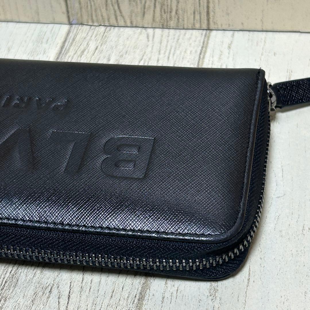 【BLVCK PARIS】ブラックパリ　長財布　ブラック　レザー　ロゴ