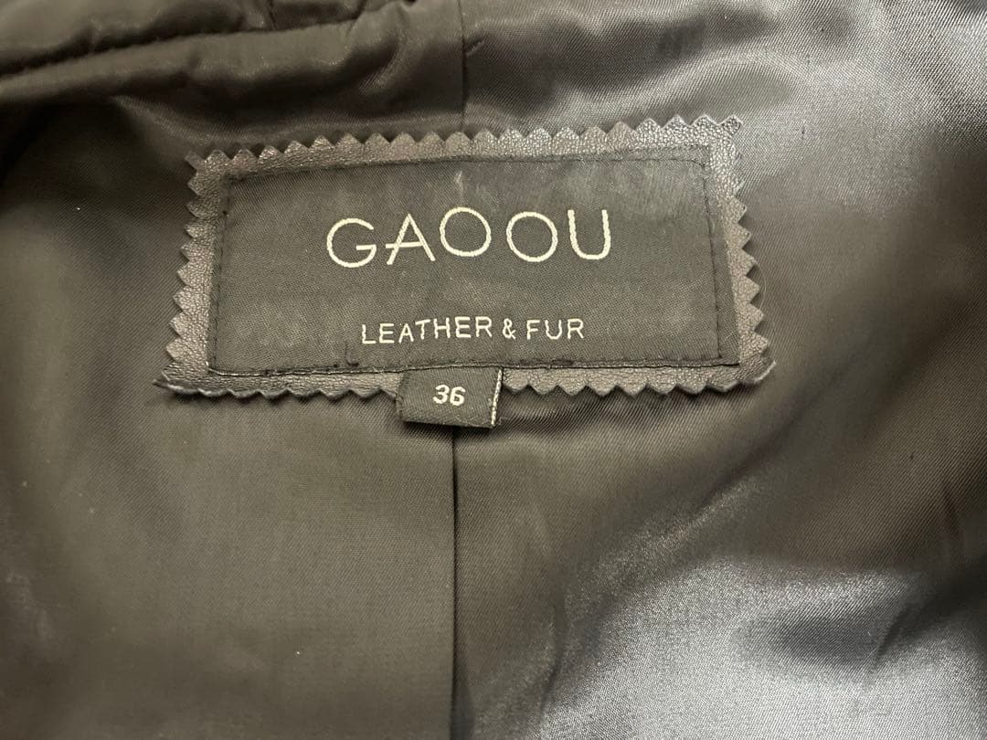 レザー ファー付き 羊皮 柔らか Sサイズ