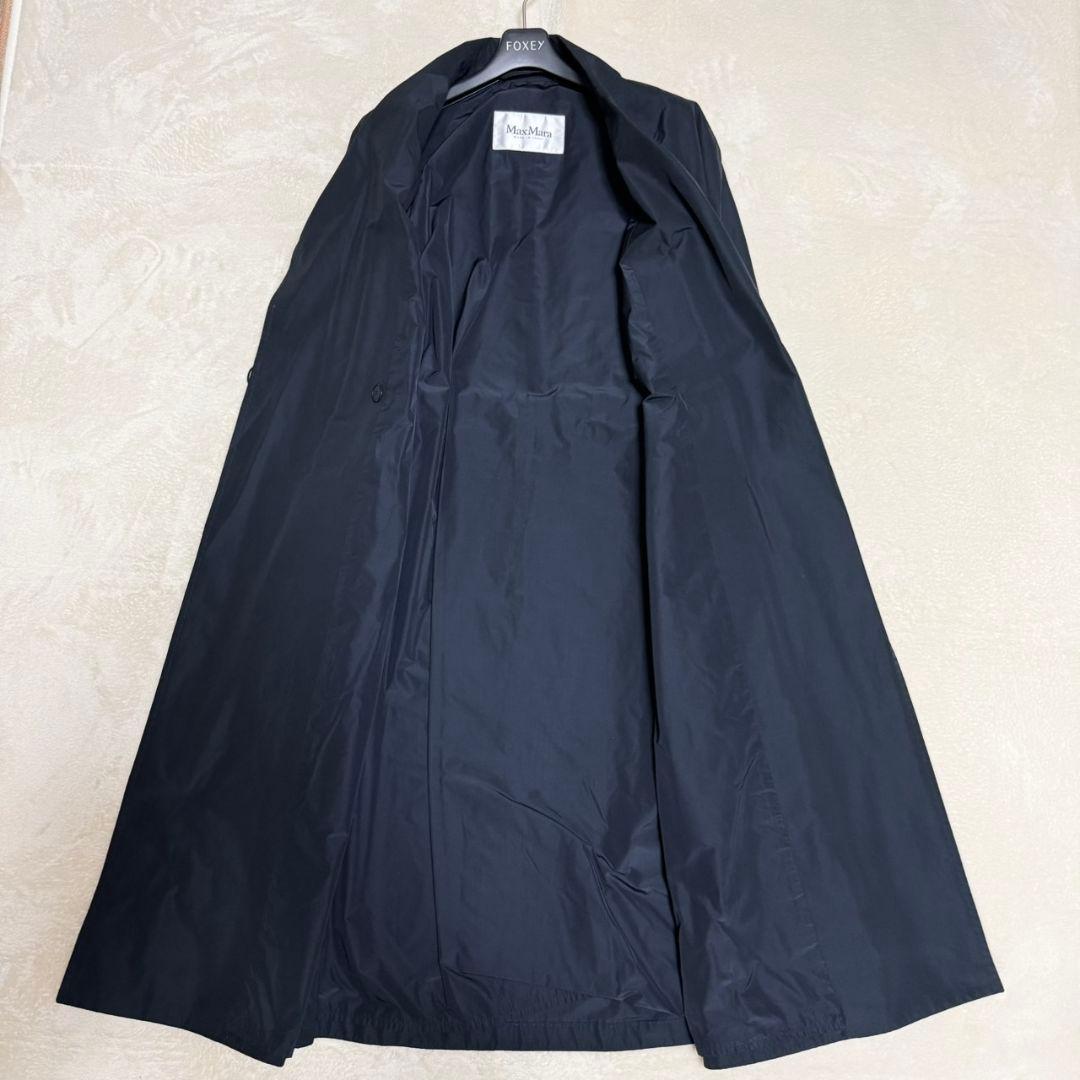 美品 マックスマーラ 最高級 白タグ トレンチコート ロングコート フレア L