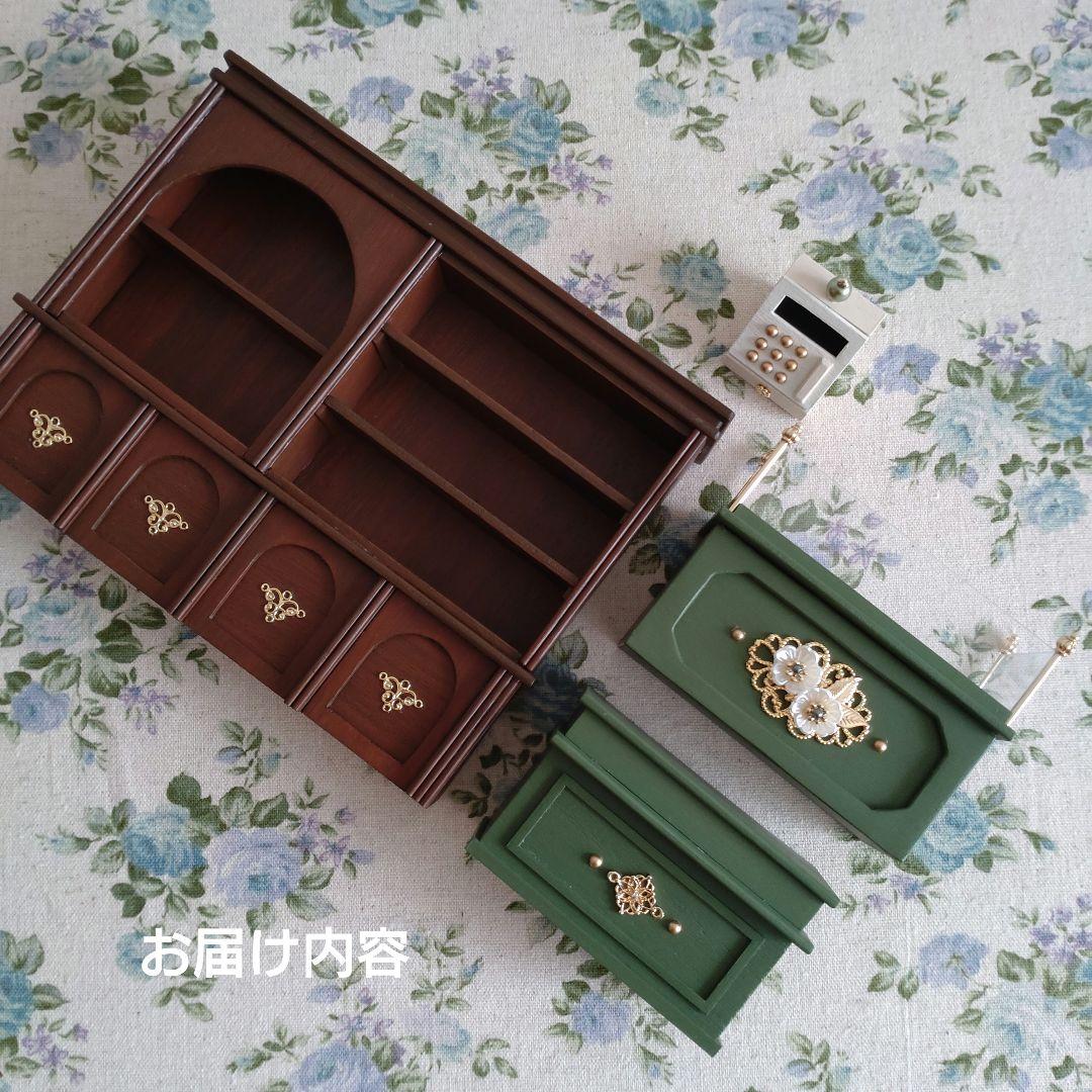 ミニチュア家具　喫茶店の家具セット