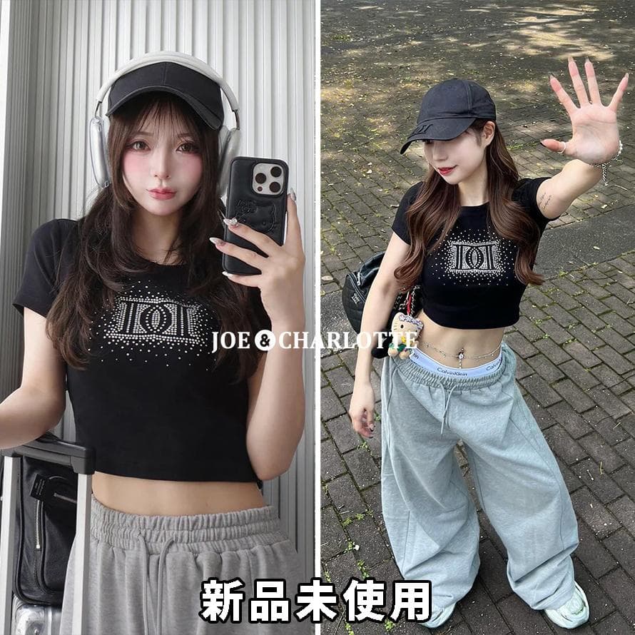 ダーリッチ darich シャイニーDDロゴコンパクトTシャツ ブラック BLK