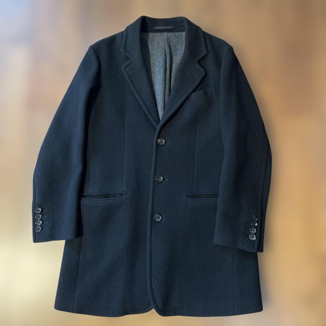 ワコマリア WACKO MARIA チェスターコート ブラック