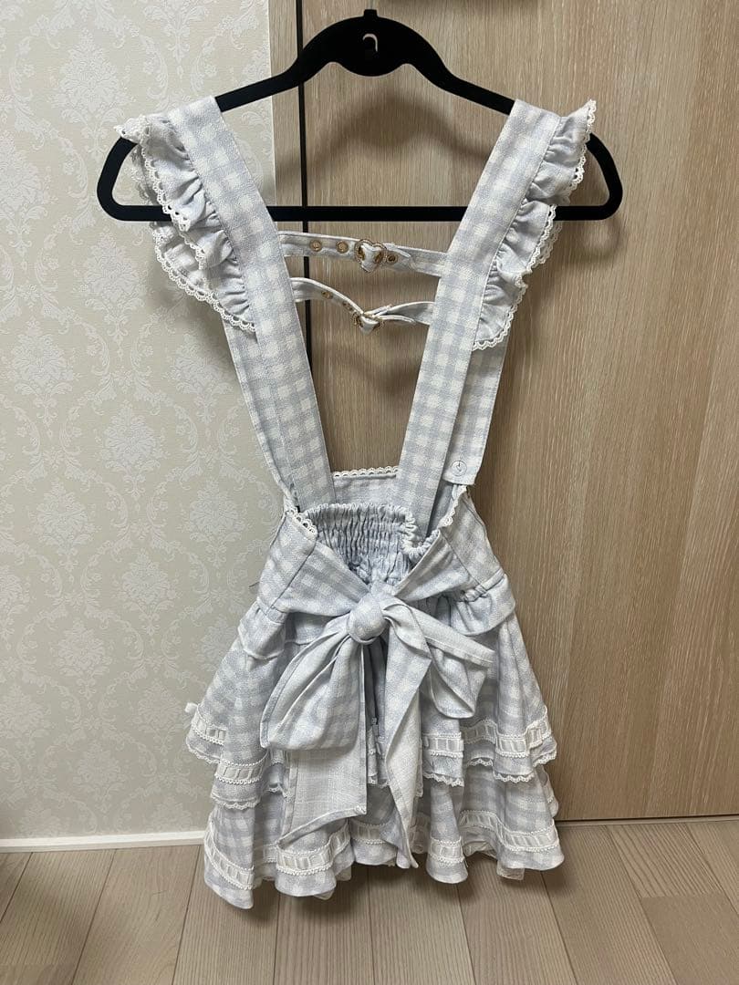 もっちち　Liz Lisa はしごリボンチェックティアードスカパン