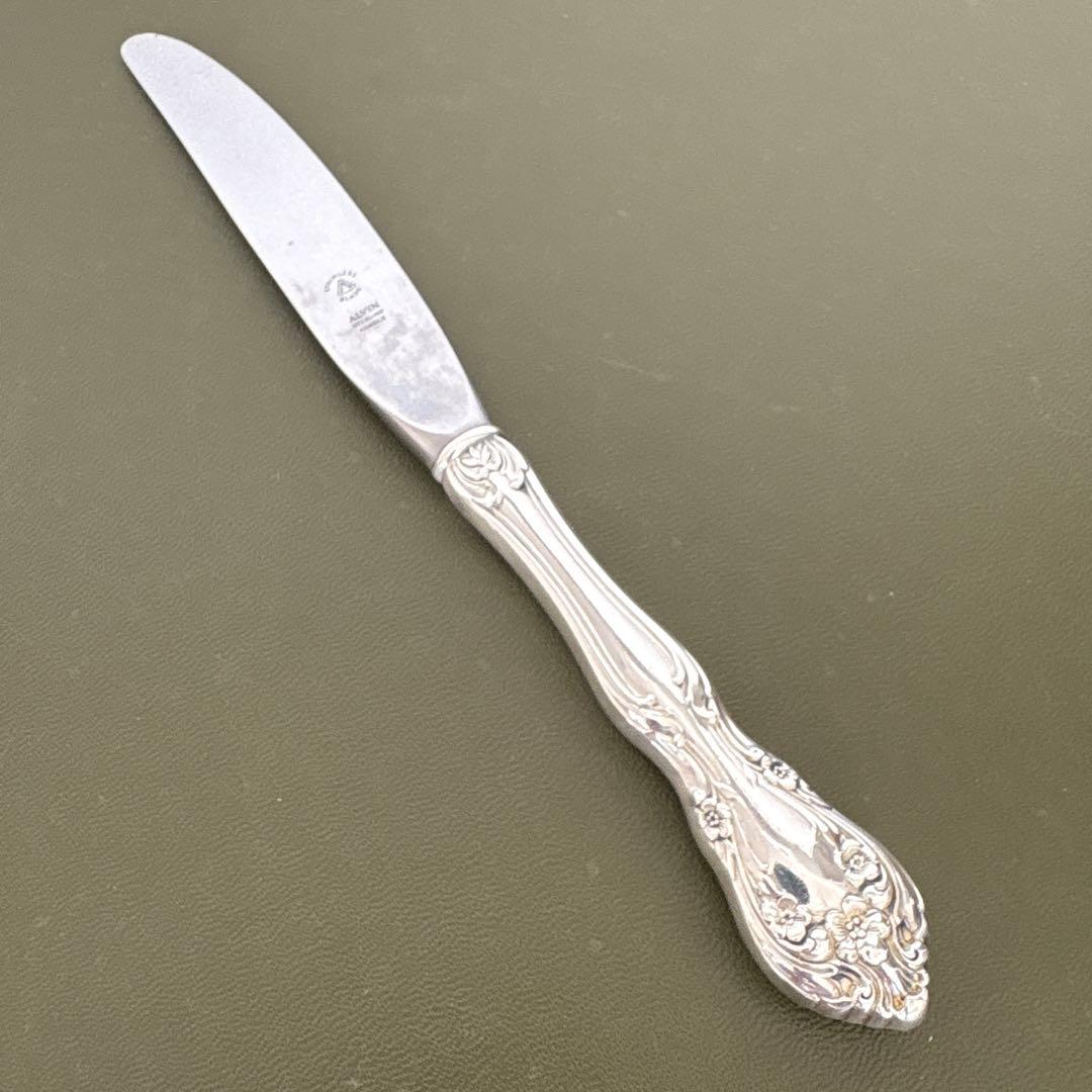 ビンテージ　ALVIN STERLING ナイフ　純銀　シャトーローズ　シルバー