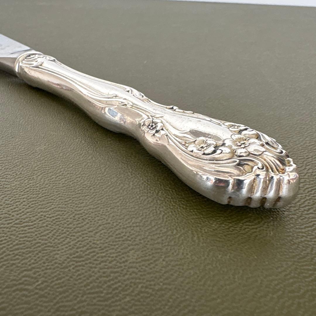 ビンテージ　ALVIN STERLING ナイフ　純銀　シャトーローズ　シルバー