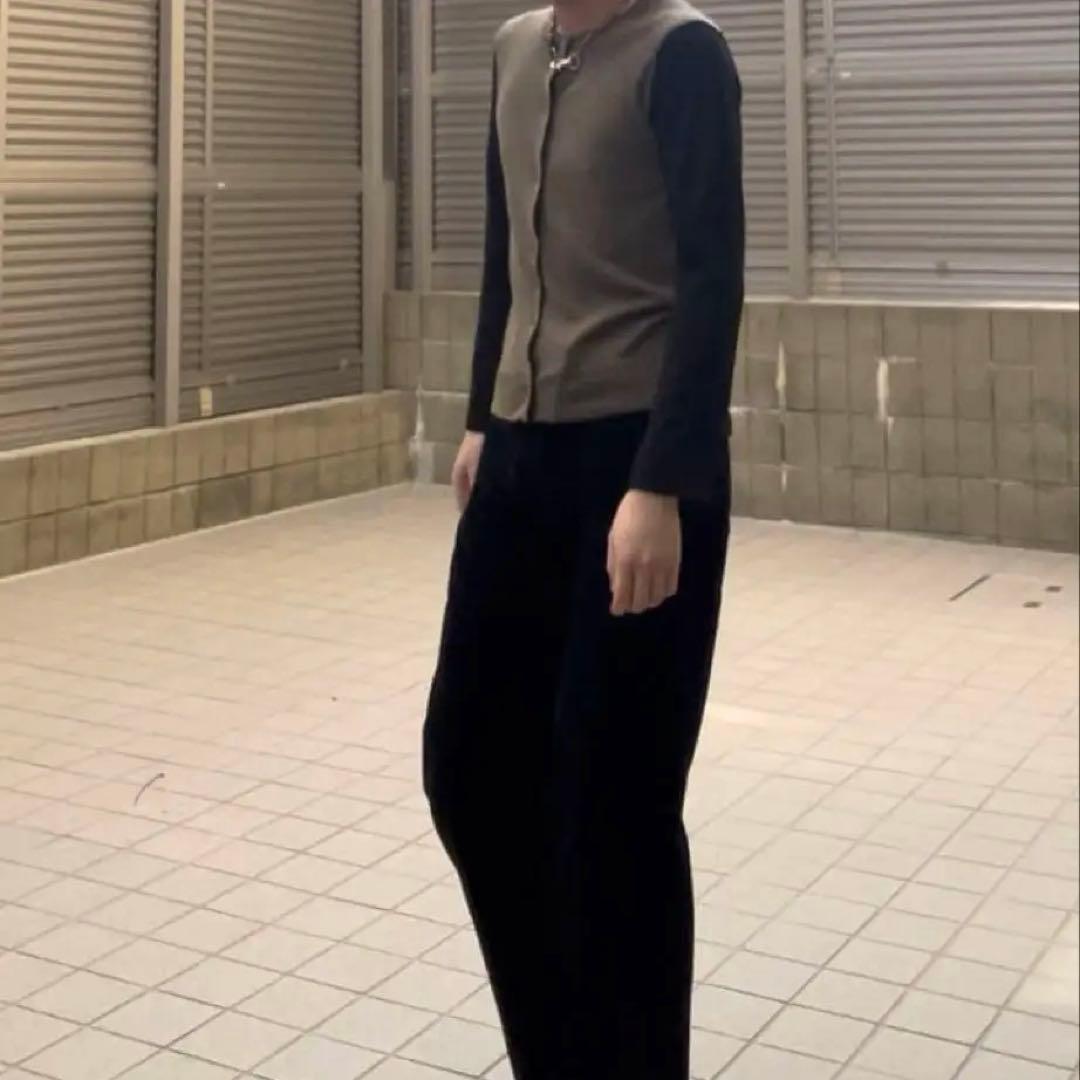 コムコム　切り替　カーディガン