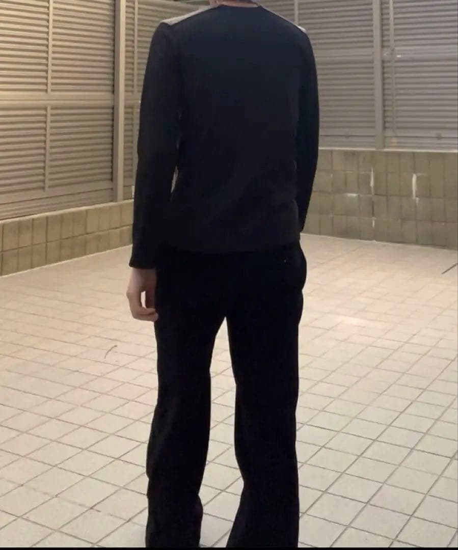 コムコム　切り替　カーディガン