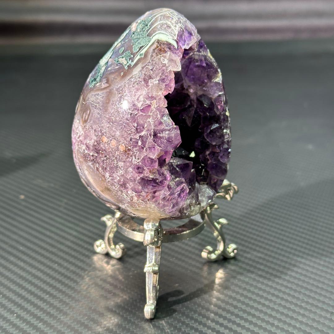 ウルグアイ産❣️【高品質】天然石 アメジストのドーム　置物G.301