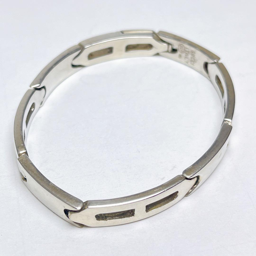 グッチ　ヴィンテージ　プレート　リンク　ブレスレット　925 ユニセックス