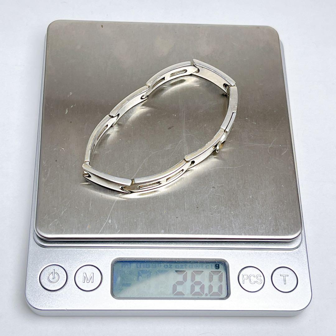 グッチ　ヴィンテージ　プレート　リンク　ブレスレット　925 ユニセックス