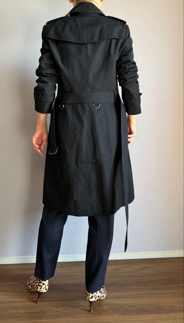 美品【バーバリー】トレンチコート★黒