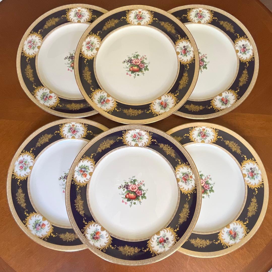 【希少品】英国製　ウェッジウッド★グロブナーガーデン★ディナー皿　6枚
