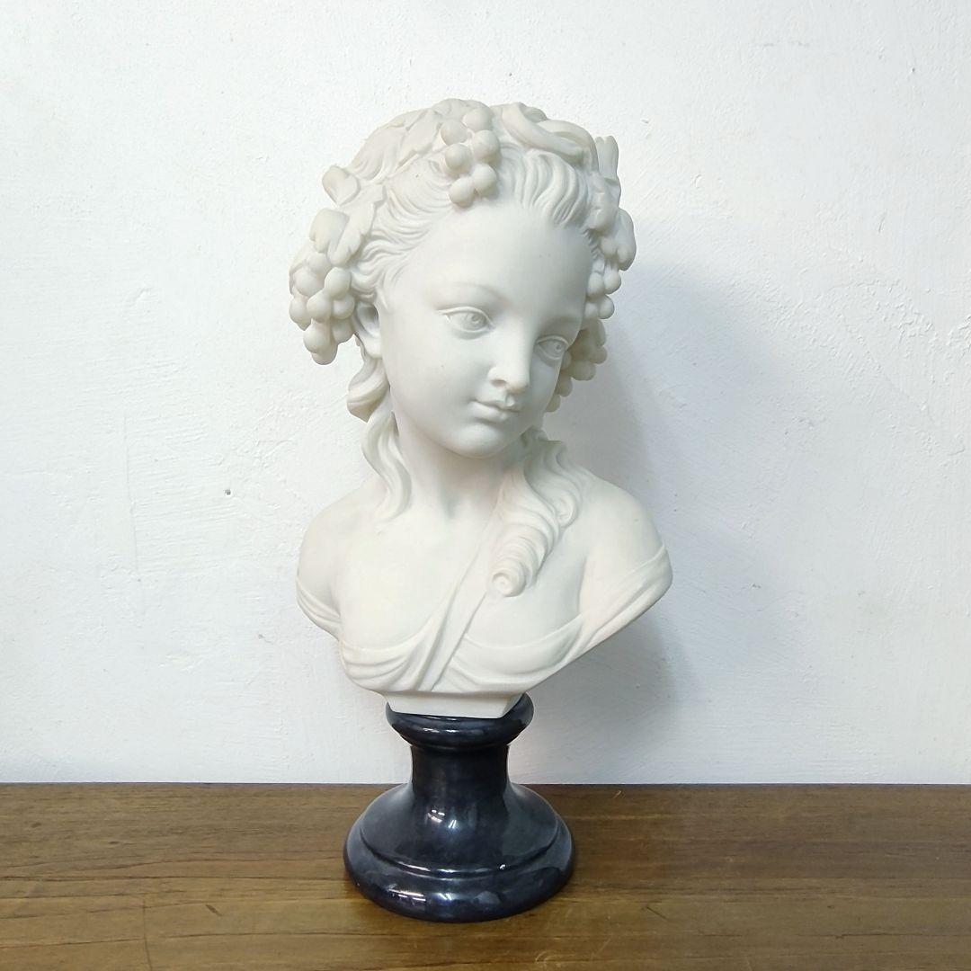 西洋彫刻 大理石 胸像 石像 少女 オブジェ