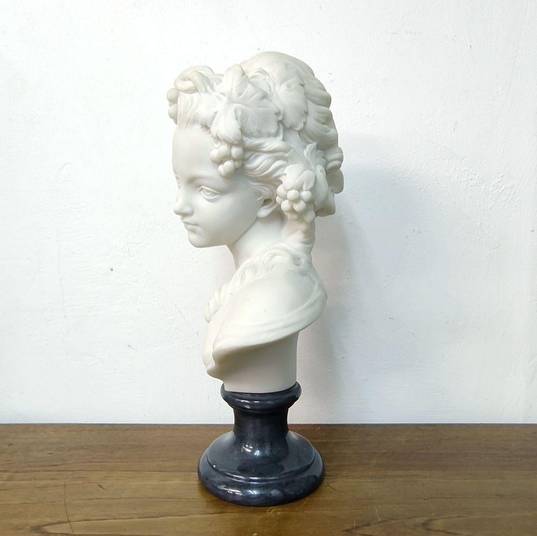 西洋彫刻 大理石 胸像 石像 少女 オブジェ