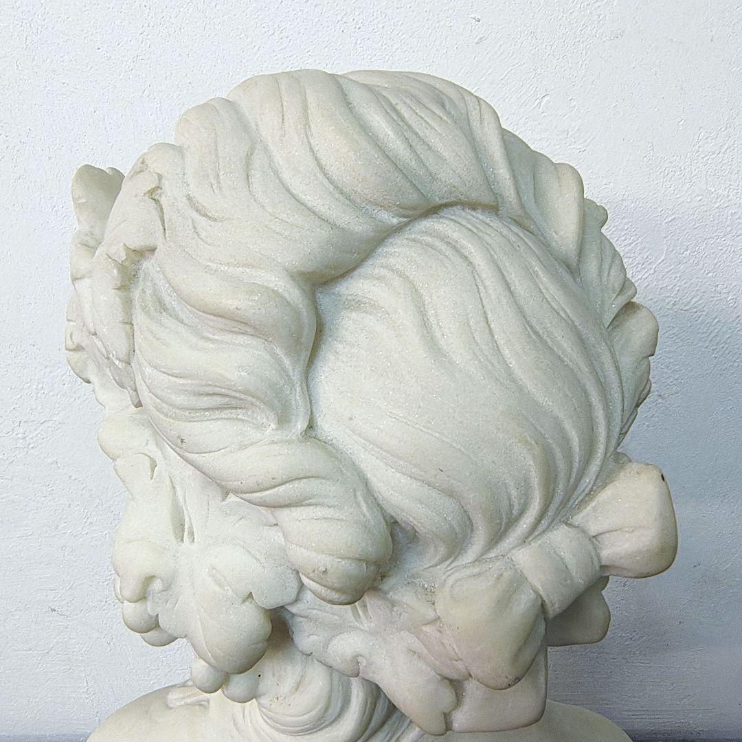 西洋彫刻 大理石 胸像 石像 少女 オブジェ