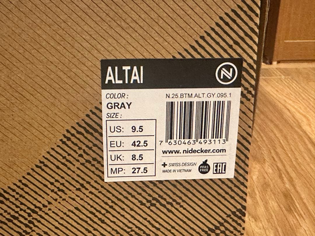 新品未使用　27.5cm nidecker Altai 　スノーボード　ブーツ