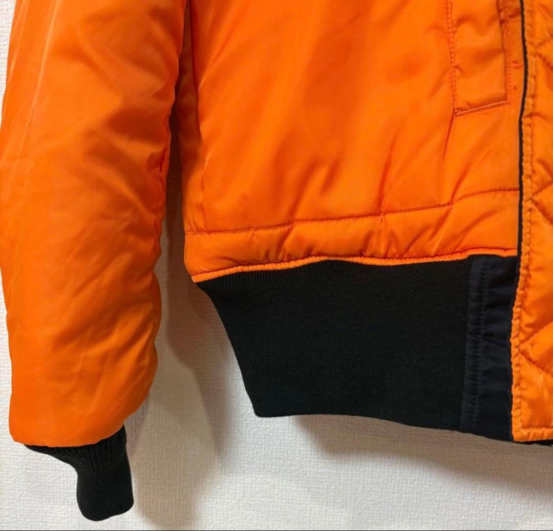 alpha MA-1スタイル ブラックジャケット M タイトモデル