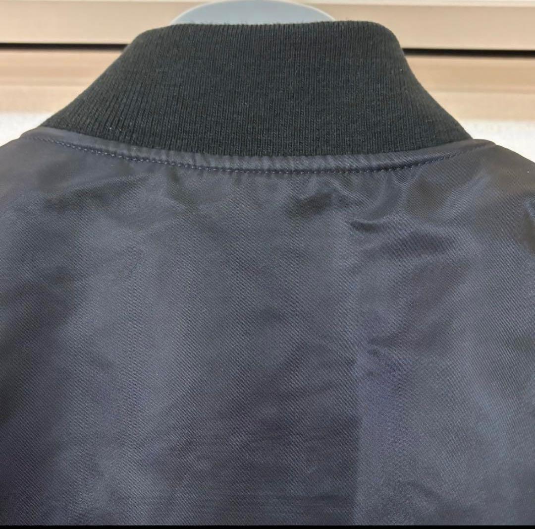 alpha MA-1スタイル ブラックジャケット M タイトモデル