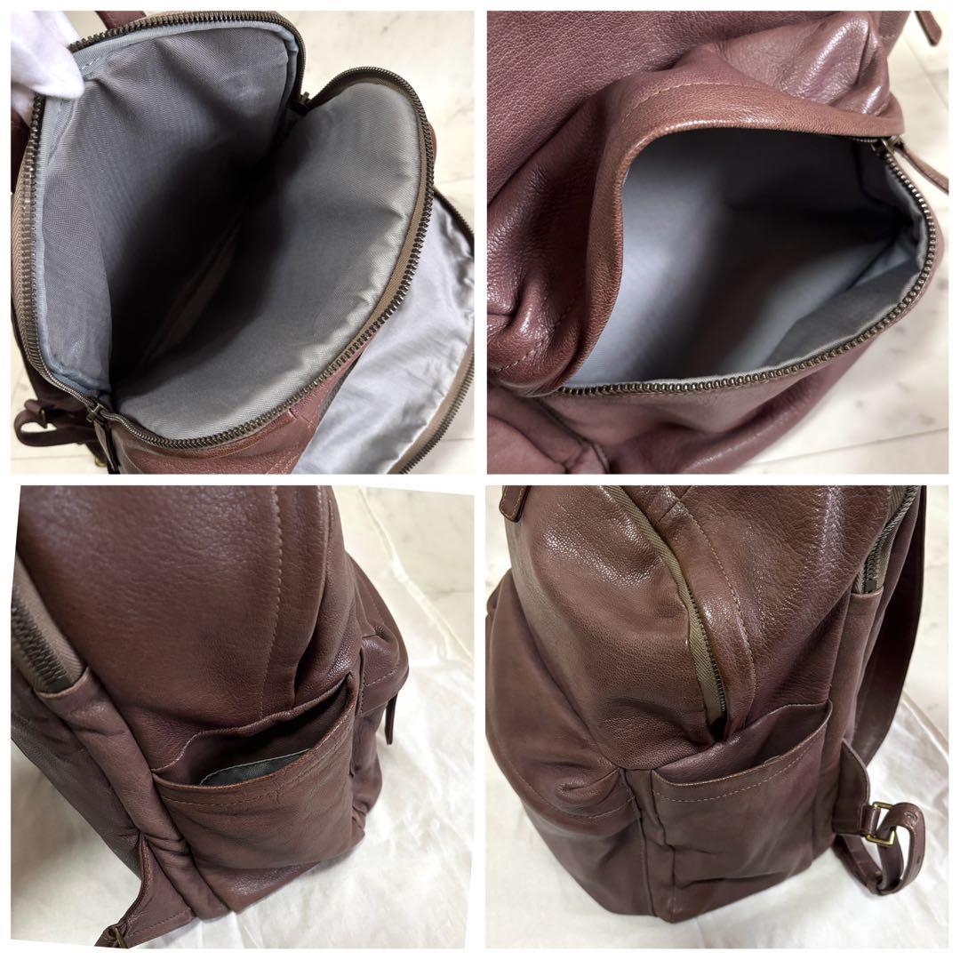 希少✨ ゲンテン ゴートベーシック2層 リュック A4、PC収納 山羊革