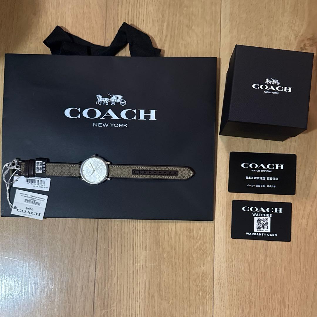 COACH アナログ腕時計 ブラウン