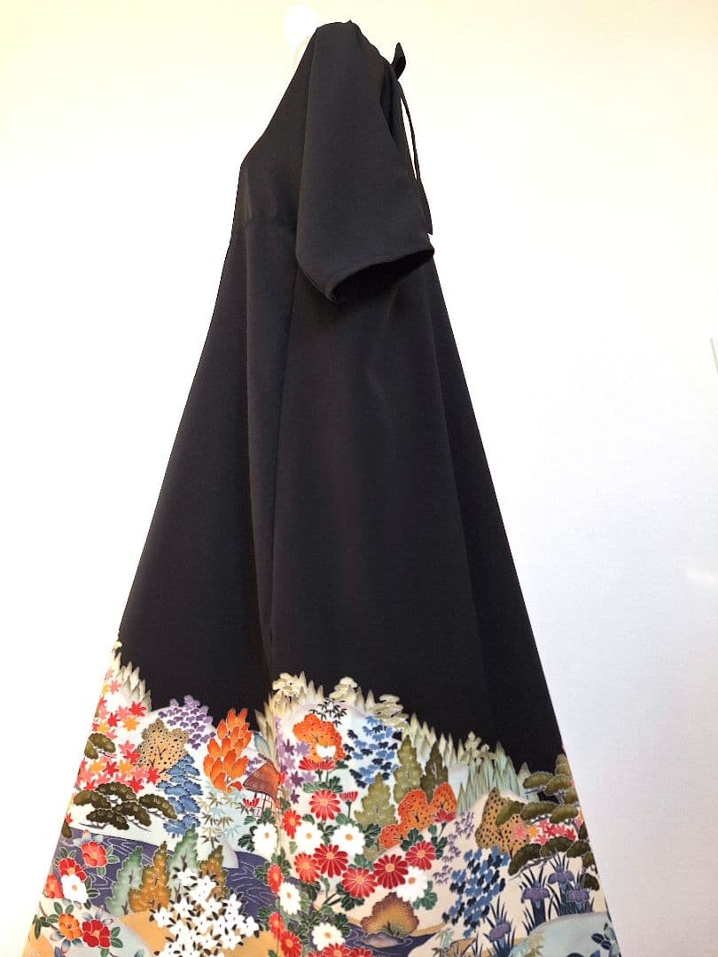 着物リメイクワンピース3648