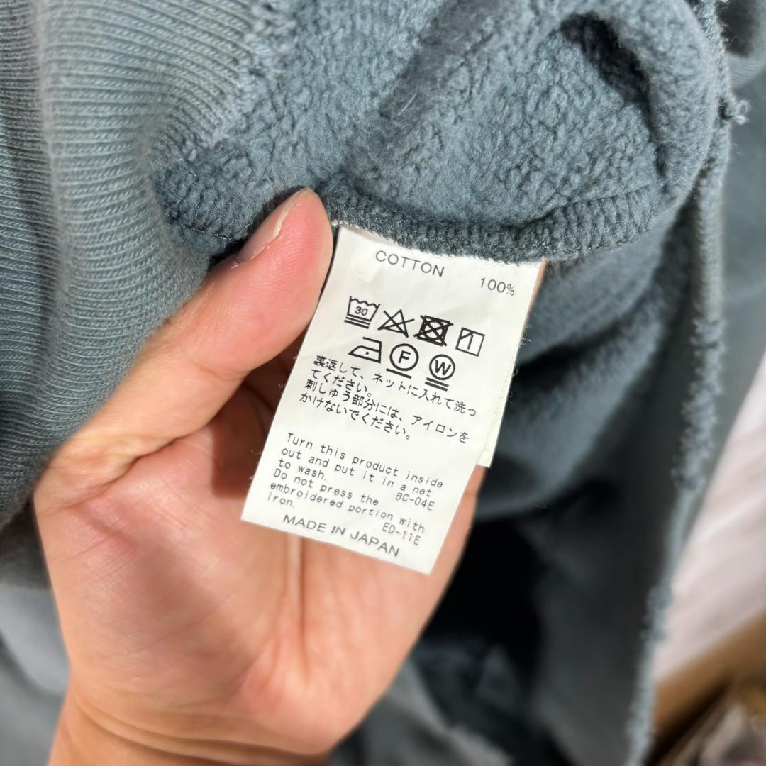 3085　DAIRIKU ダイリク　ヴィンテージ加工 　パーカー　M　刺繍ロゴ