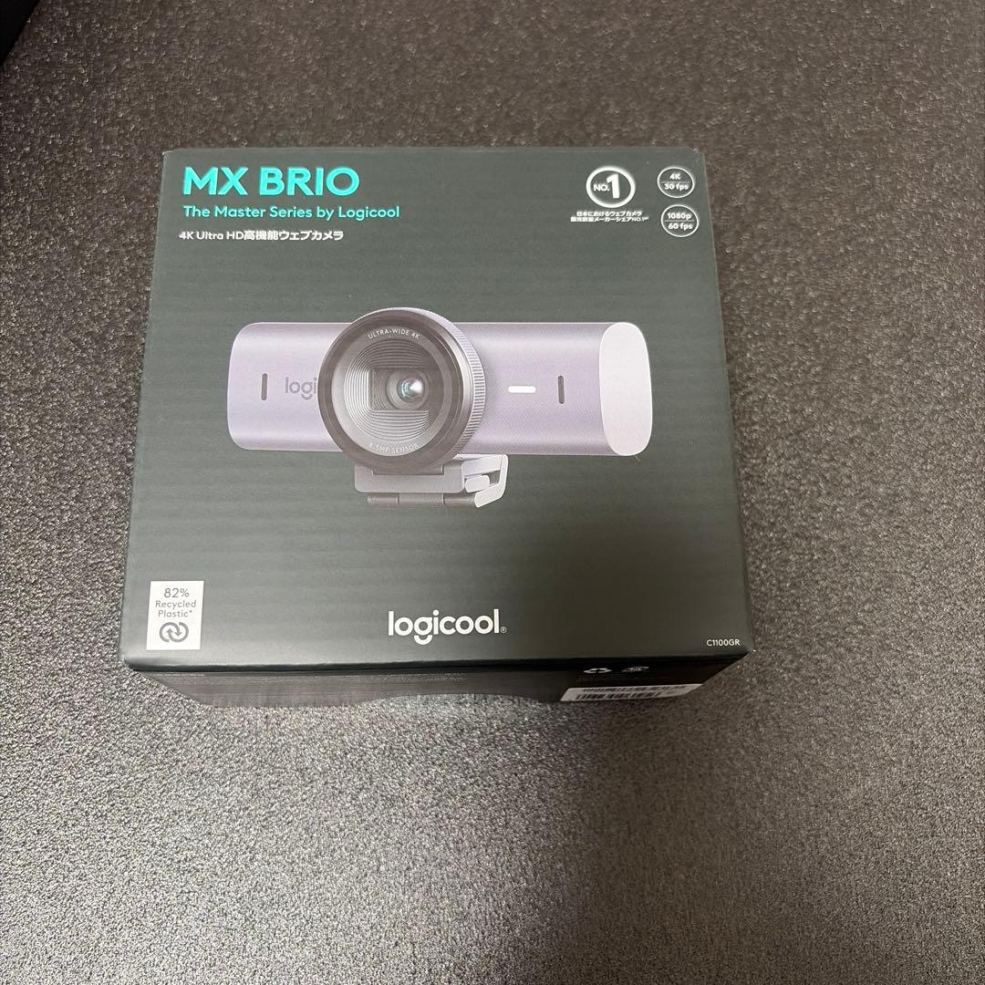 新品:Logicool MX BRIO 700 C1100GR 4Kウェブカメラ