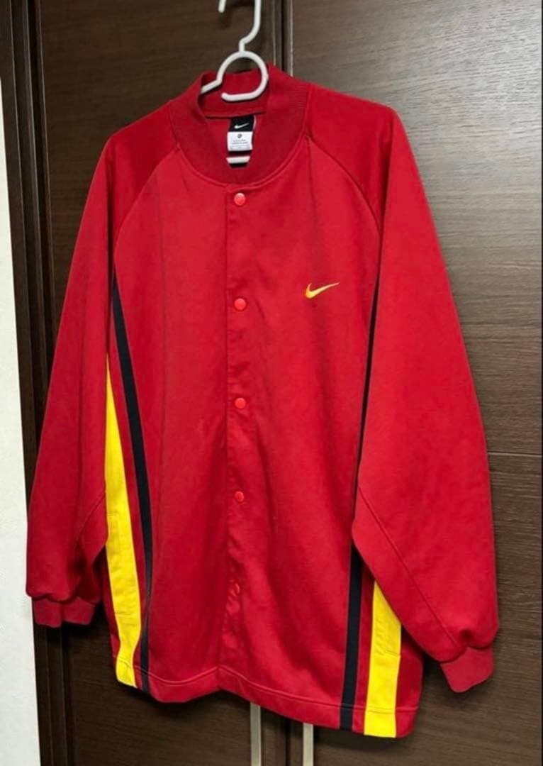 激レア 日本製 00s NIKE 上下セットアップ XL L サイドボタン 刺繍