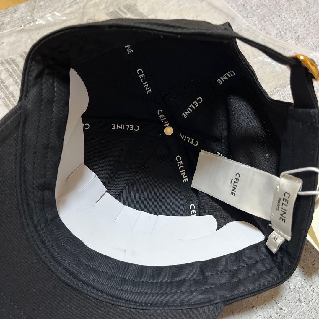 CELINE ノベルティブラック ベースボールキャップ
