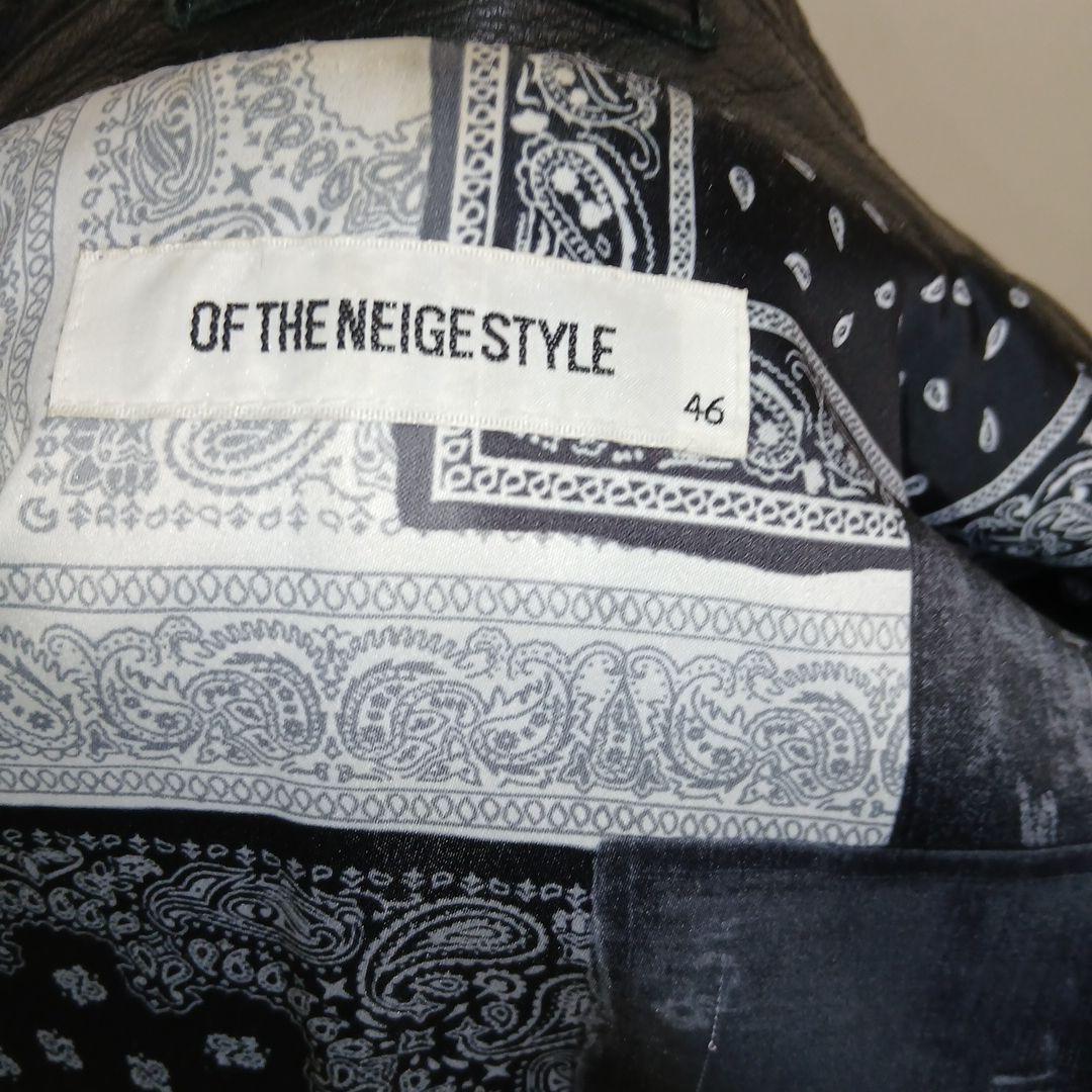 オブザネイジュスタイル襟付シングルライダースジャケット、ロンジャン、シドジャン。