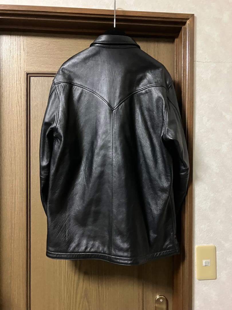 美品 Lサイズ schott レザーコーチジャケット ウエスタン