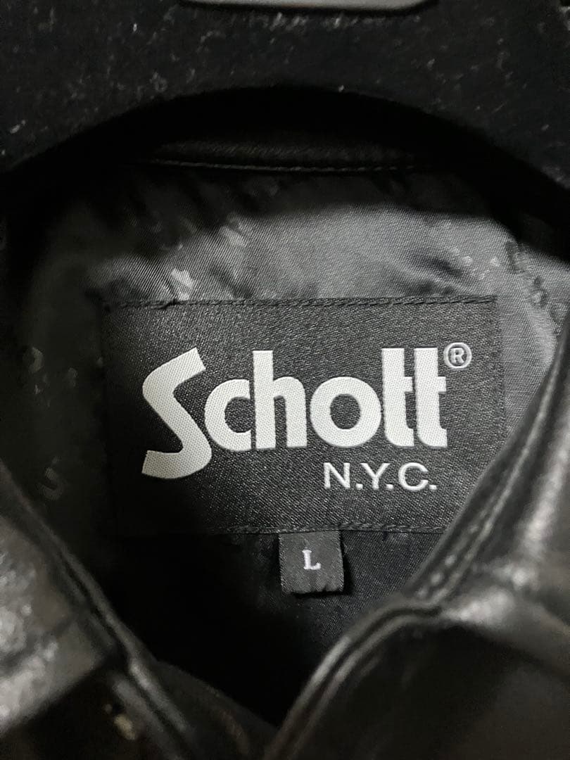 美品 Lサイズ schott レザーコーチジャケット ウエスタン