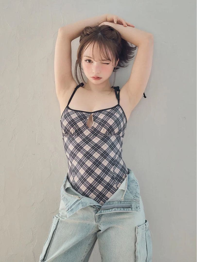 水着・ラッシュガード Andmary Nadia check swimsuit