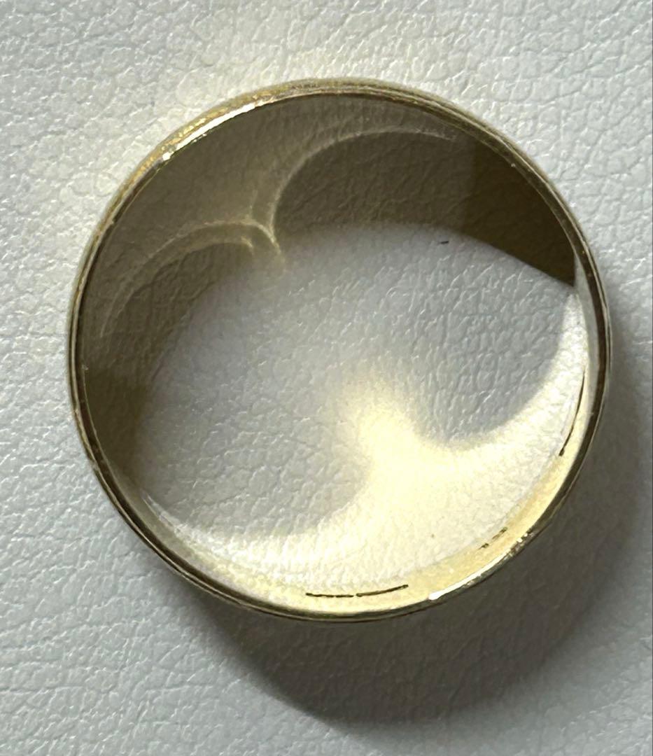 K18 平打ち デザインリング 造幣局刻印 約4.2g