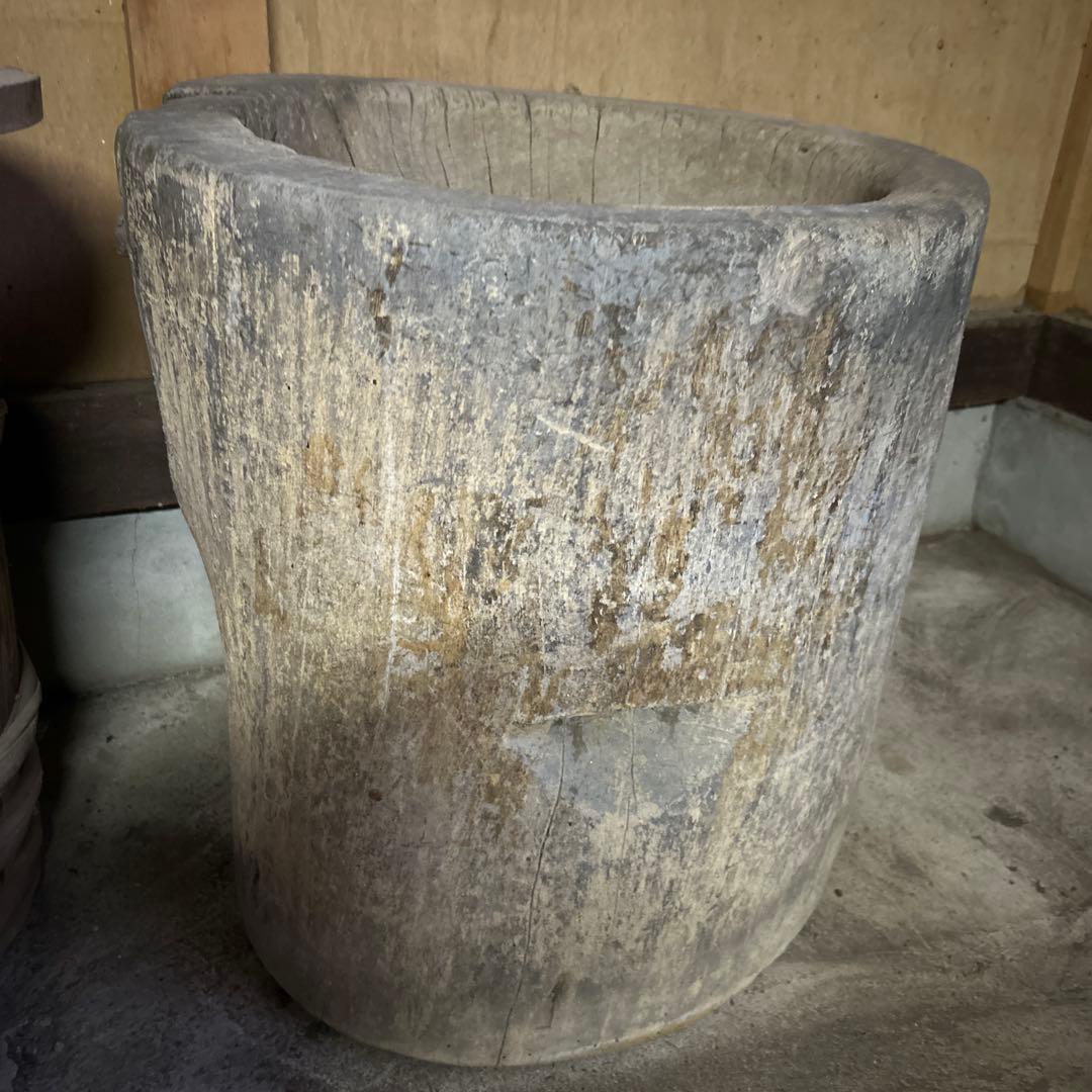 木製 臼・杵 ２本セット　レトロ