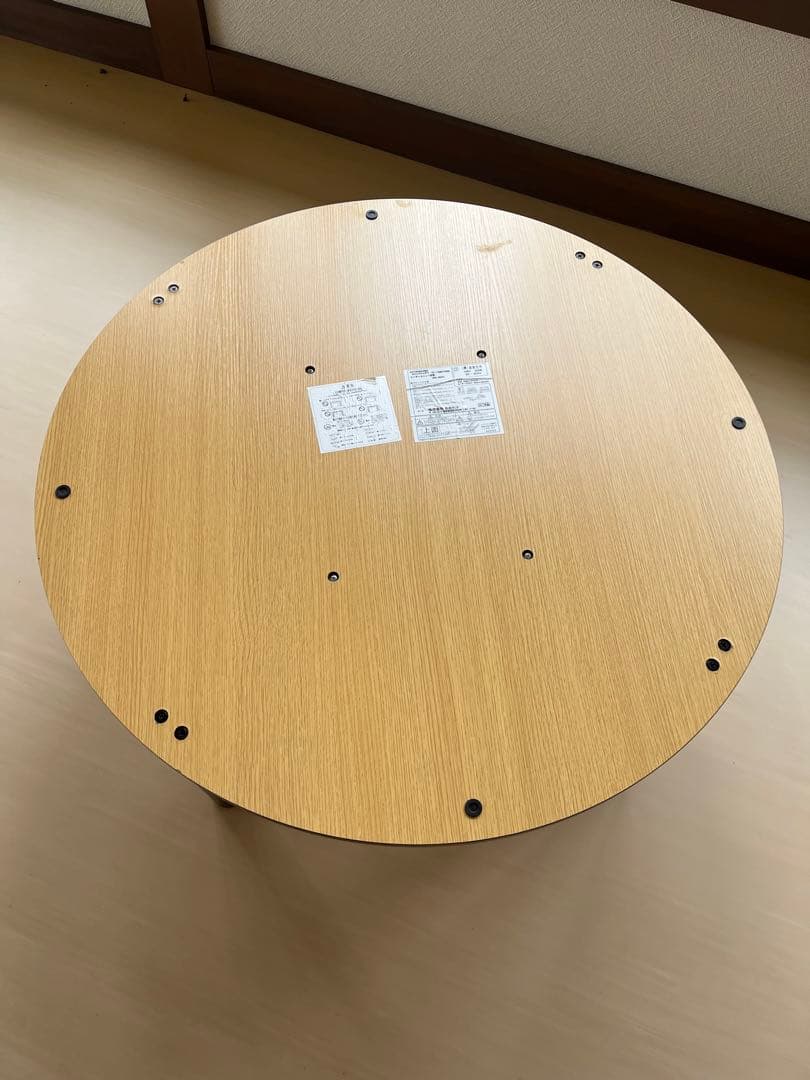 中古 家具調こたつ 丸テーブル EK-YM807 2017年製 おおたけ