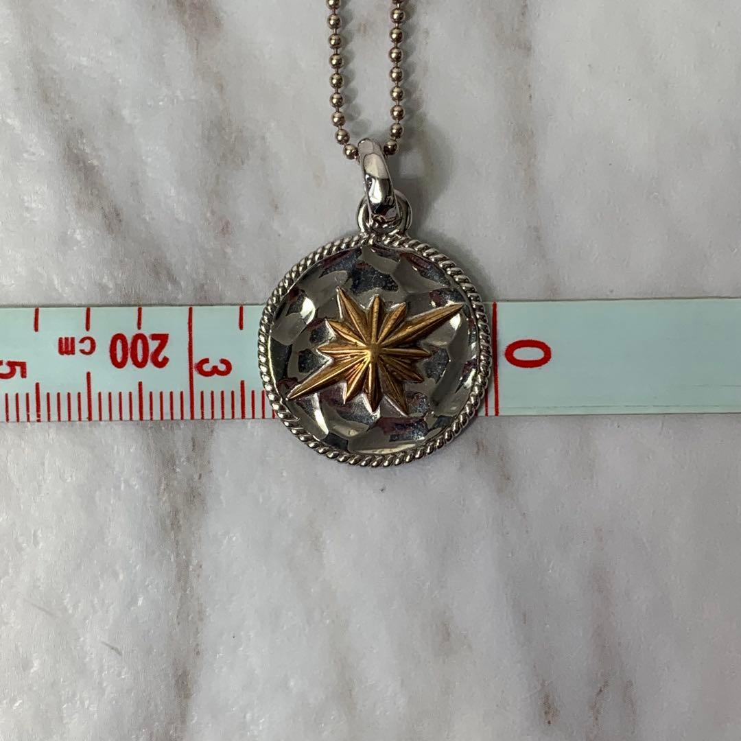 SAAD ネックレス 太陽神 たたき  silver925 ボールチェーン